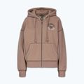 Дамски суитшърт Pitbull Skull Surf Hooded Zip chocolate mousse 7