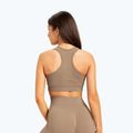 Дамски тренировъчен сутиен Gym Glamour push up бежов 320 2