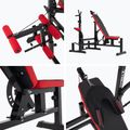 Тренировъчна пейка XTREXO BenchFit Max със стойка и молитвен лост черна 14