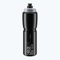 Велосипедна бутилка Elite Jet 950 ml черно/сиво лого