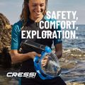 Цялолицева маска за шнорхелинг Cressi Komodo Full Face blue/black 14