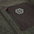 Мъжки суитшърт от полар CMP 35H3907 Melange Knitted forest melange/nero/ferrari 4