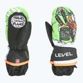 Детски скиорски ръкавици Level Animal lime 7