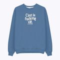 Мъжки суитшърт Kaotiko C'est la vie denim blue 4
