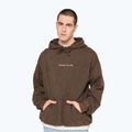 Мъжки суитшърт Kaotiko Washed Vancouver Society brown