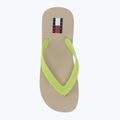 Дамски джапанки Tommy Jeans Logo Summer white clay/lime essence 5