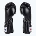 Fairtex Стилни ъглови боксови ръкавици за спаринг - заключен палец черни 4