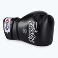 Fairtex Стилни ъглови боксови ръкавици за спаринг - заключен палец черни 5