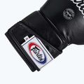 Fairtex Стилни ъглови боксови ръкавици за спаринг - заключен палец черни 6