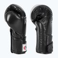 Fairtex Стилни ъглови боксови ръкавици за спаринг - заключен палец черни 10