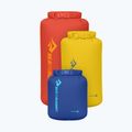 Комплект водоустойчиви торби Sea to Summit Lightweight Dry Bag 3 бр. 3, 5, 8 l surf the web/sulphur/spicy orange