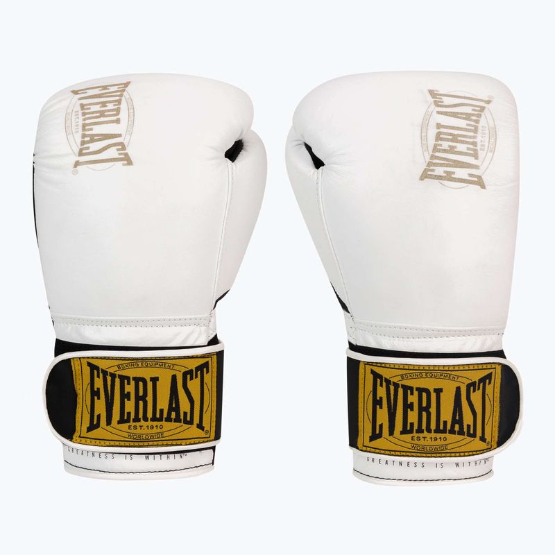 EVERLAST 1910 Класически боксови ръкавици бели EV1910 2
