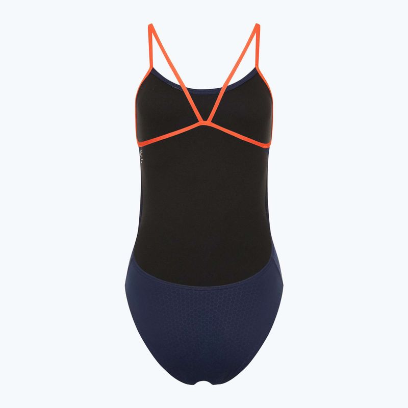 Дамски бански костюм от една част TYR Hexa Cutoutfit navy/orange 2