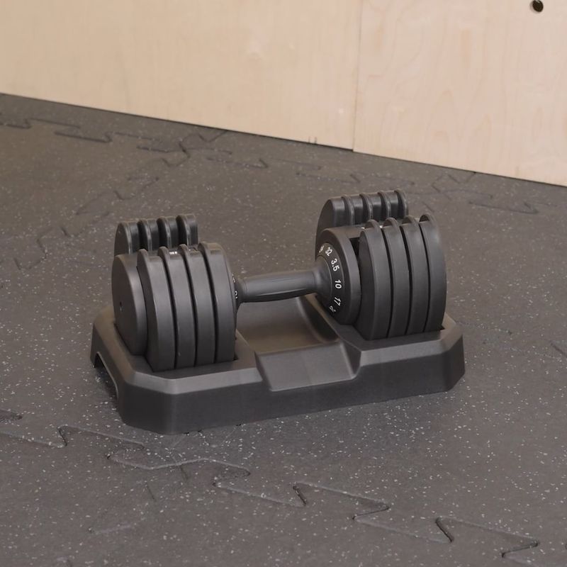 Регулируем дъмбел TREXO TXO-B4W005 32 кг черен 12
