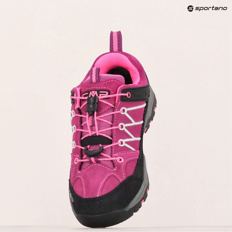 CMP детски ботуши за трекинг Rigel Low Wp berry / pink fluo 15