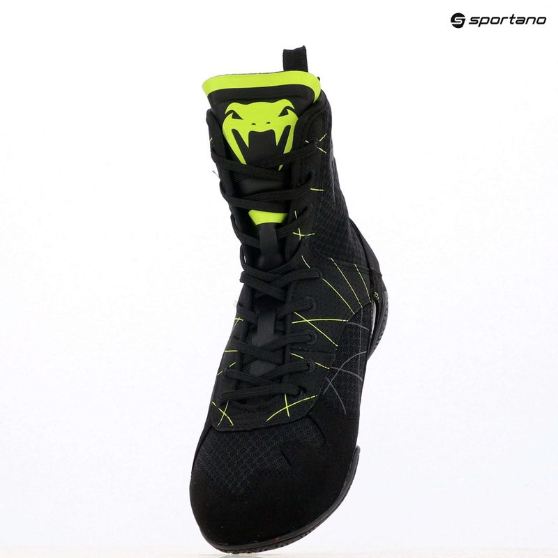 Мъжки боксови обувки Venum Training Camp 4.0 black/neo green 15