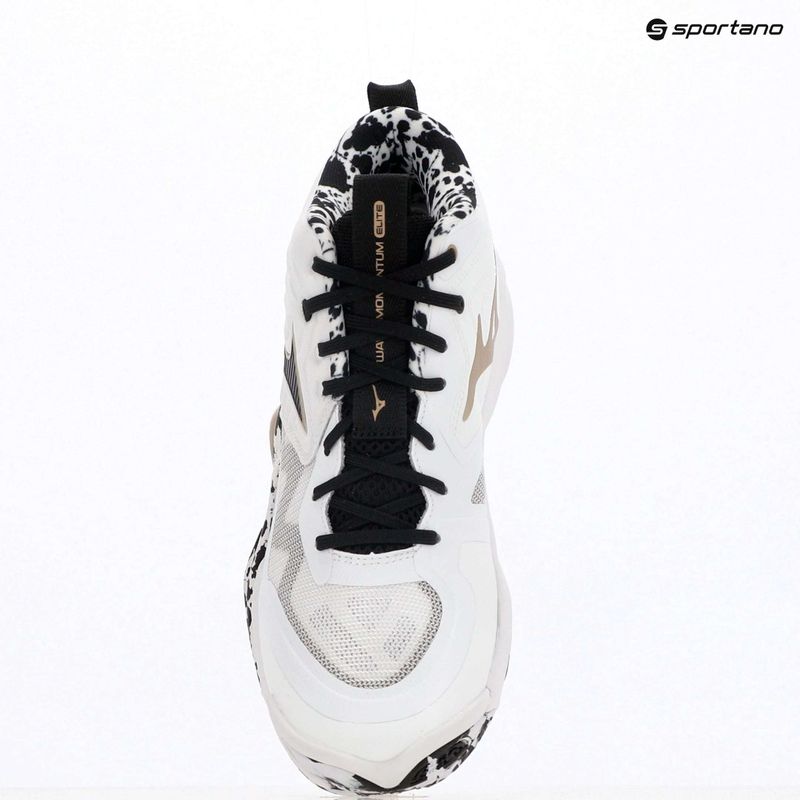 Обувки за волейбол Mizuno Wave Momentum Elite Mid white/black/ge gold 15