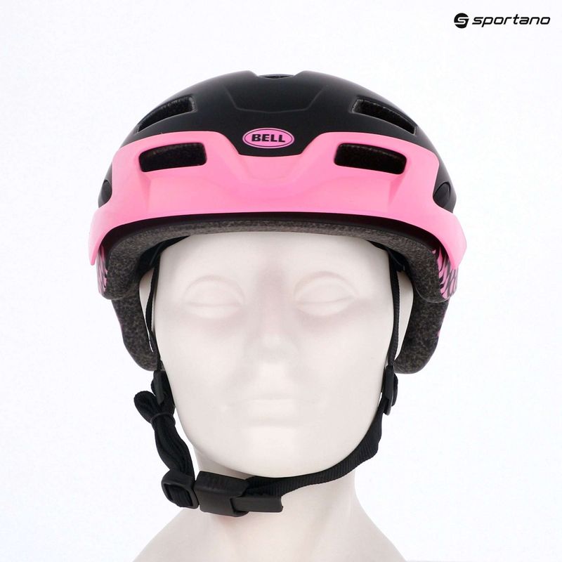Детска велосипедна каска Bell Sidetrack Jr matte pink 9