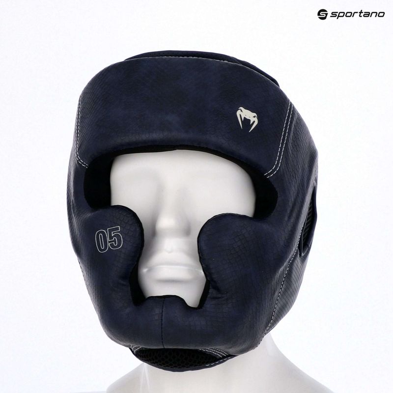 Боксьорска каска Venum Impact Evo Scales Headgear midnight blue 9