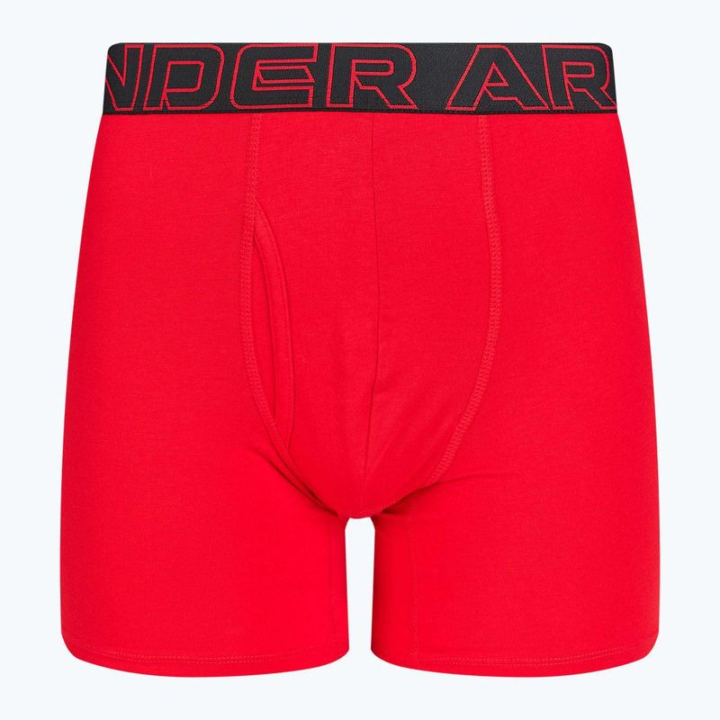 Мъжки слипове Under Armour Perf Cotton 6" 3 бр. carbon black/galaxy black 5