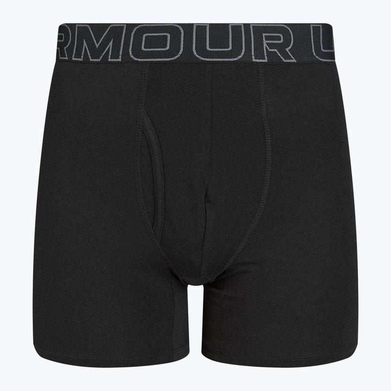 Мъжки слипове Under Armour Perf Cotton 6" 3 бр. carbon black/galaxy black 8
