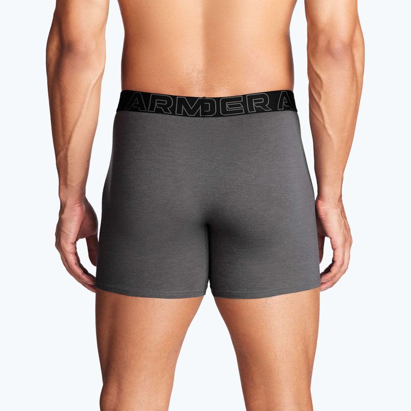 Мъжки слипове Under Armour Perf Cotton 6" 3 бр. carbon black/galaxy black 12