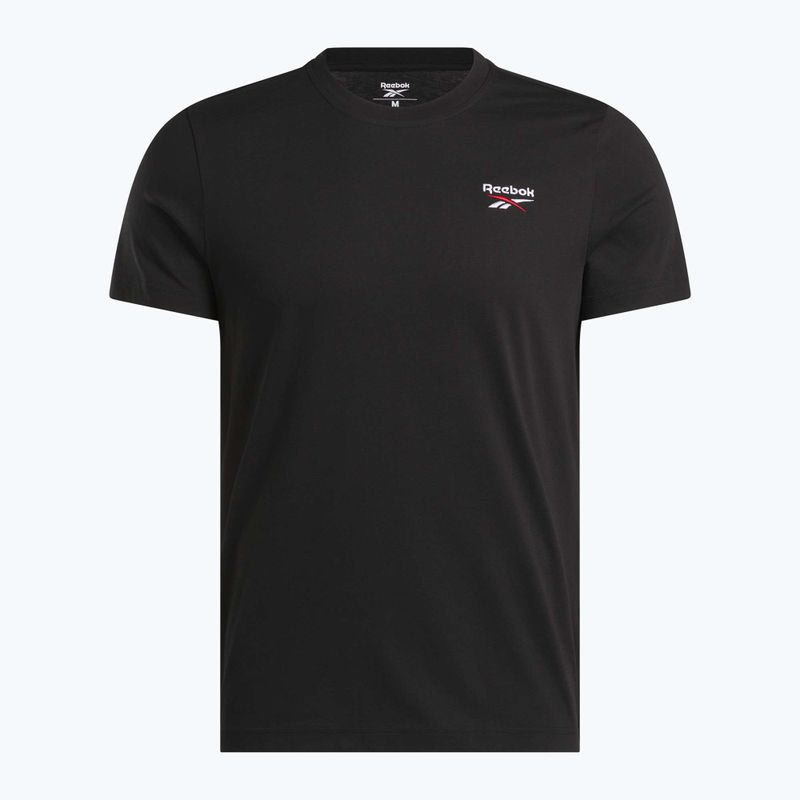 Мъжка тениска Reebok Identity Small Logo Tee черна/бяла/векторно червена 3