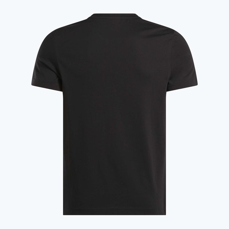 Мъжка тениска Reebok Identity Small Logo Tee черна/бяла/векторно червена 4