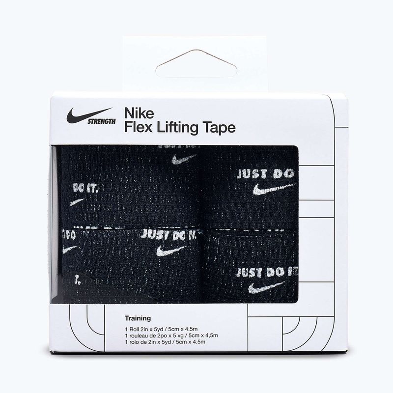Кохезивен еластичен бинт Nike Strenght Flex Lifting Tape black/white 2