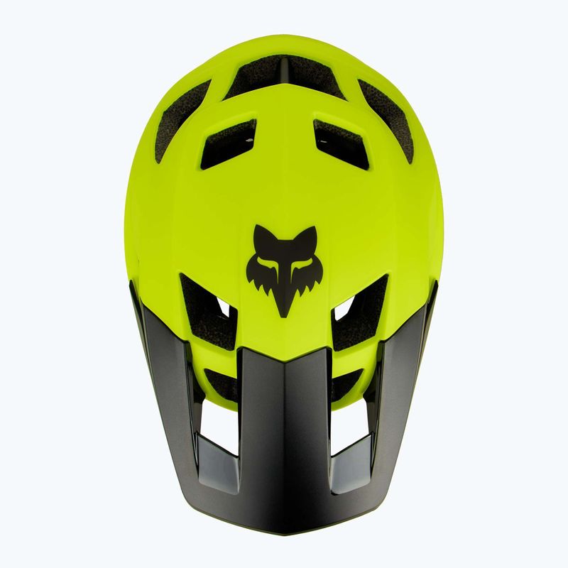 Fox Racing Dropframe велосипедна каска флуоресцентно жълто 5