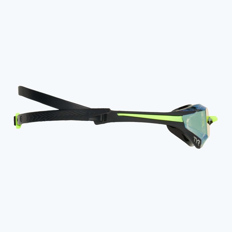 Очила за плуване TYR Tracer-X Elite Racing Mirrored black/lime 3