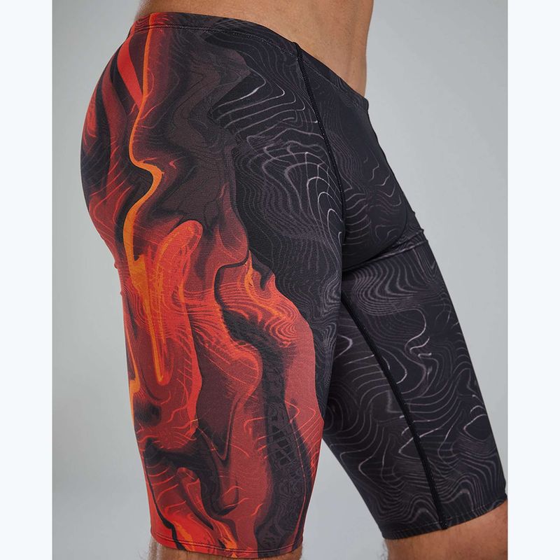 Мъжки шорти за плуване тип клин Tyr Durafast Elite Firestorm metalic fire 8