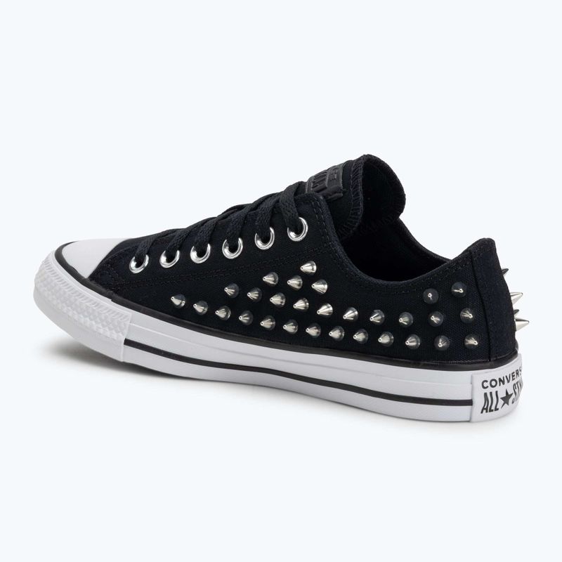 Детски маратонки Chuck Taylor All Star Studded черни/силиконови/бели 3