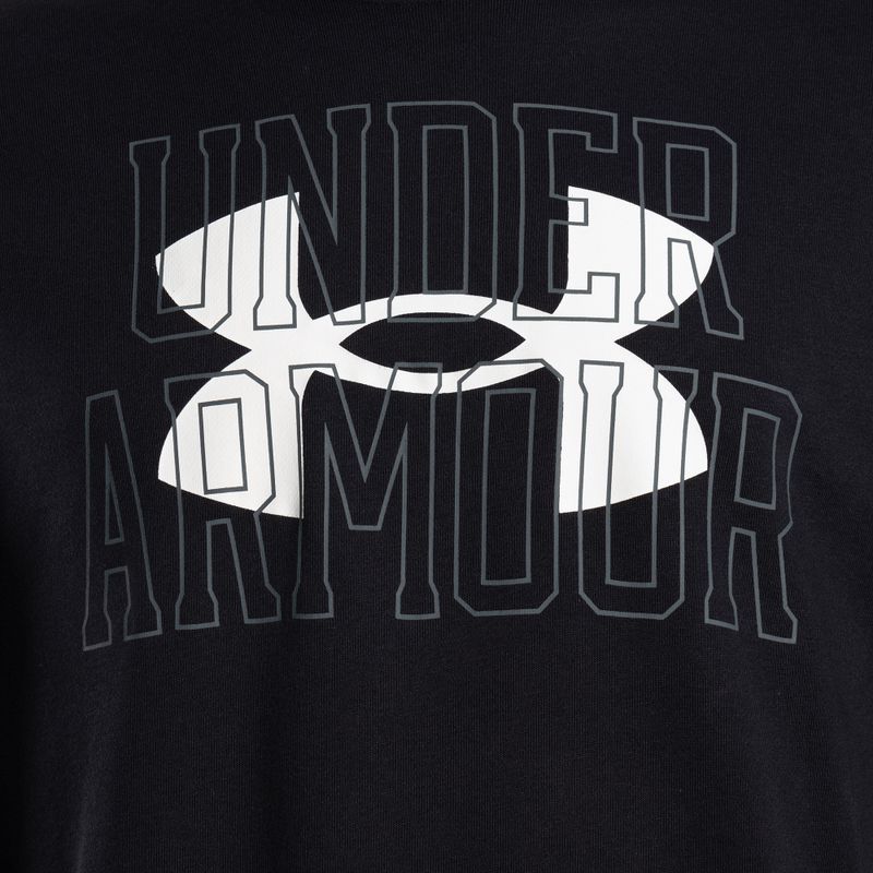 Under Armour мъжки суитшърт за тренировки Rival Terry Logo Crew черен 1370391-001 3