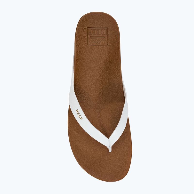 Дамски джапанки REEF Cushion Cloud в бяло и кафяво RF0A3FDSCLD 6