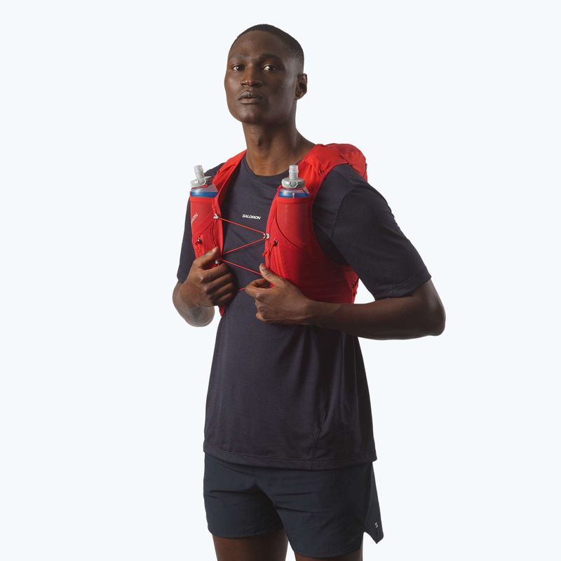 Жилетка за бягане Salomon ADV SKIN 12 Set flame scarlet/haude red 3