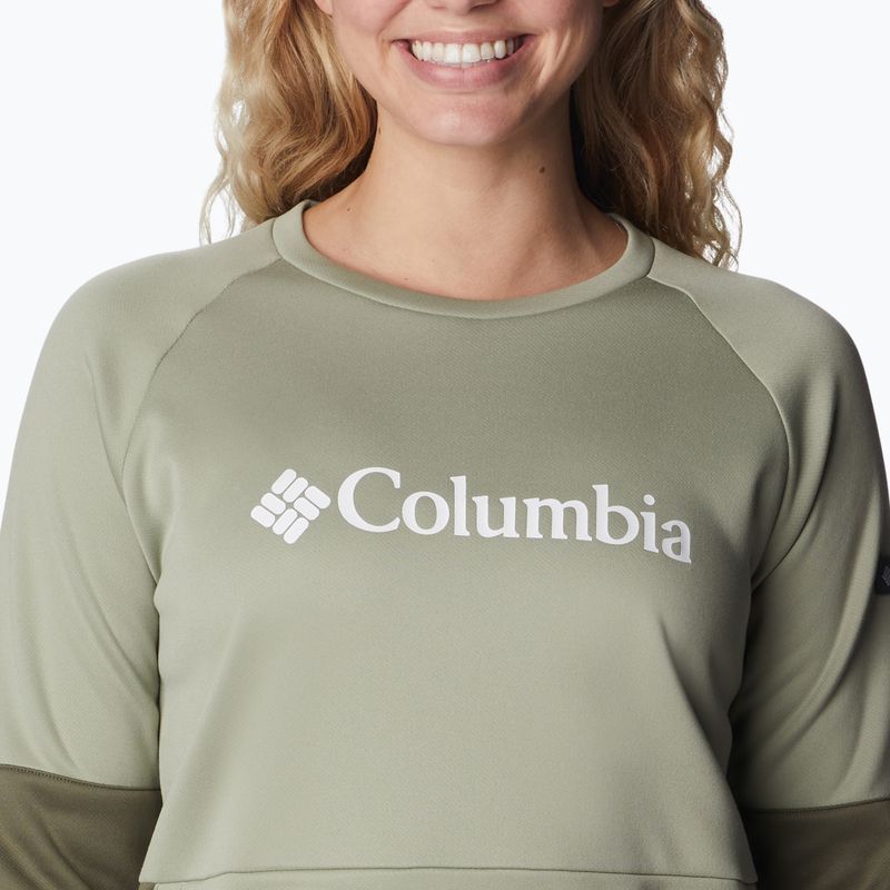 Дамски суитшърт Windgates Crew на Columbia, сафари/каменно зелено 4