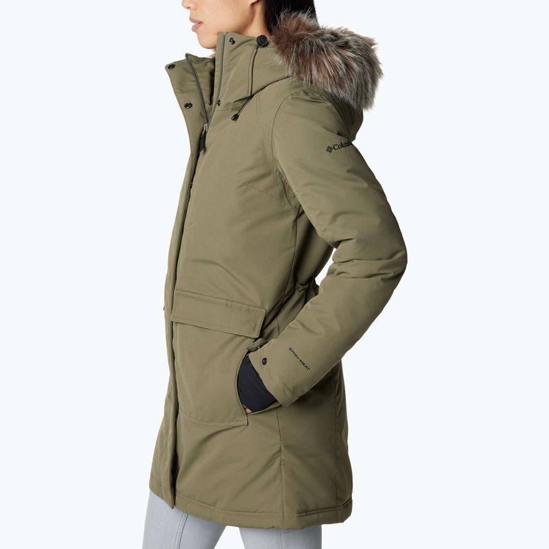 Дамско подплатено дълго яке Columbia Little Si II Ins Parka stone green 3