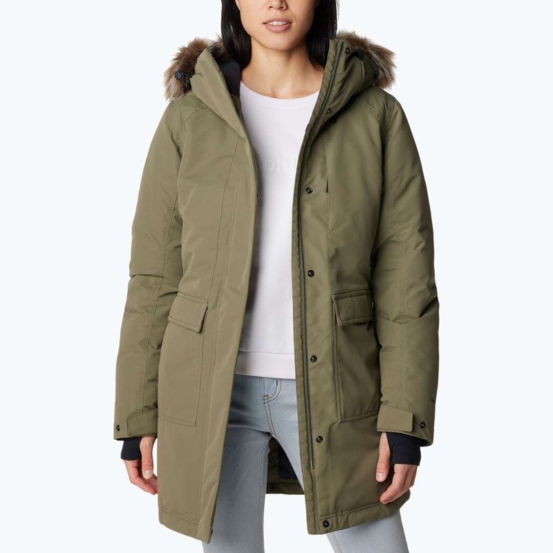 Дамско подплатено дълго яке Columbia Little Si II Ins Parka stone green 4