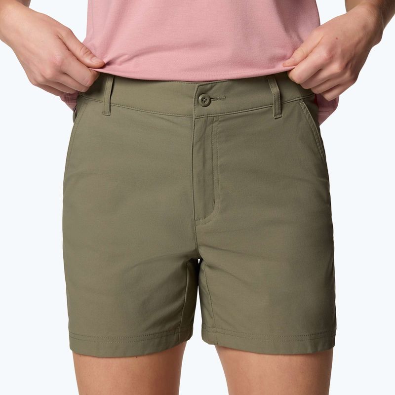 Дамски къси панталони за трекинг Columbia Leslie Falls Short II stone green 5