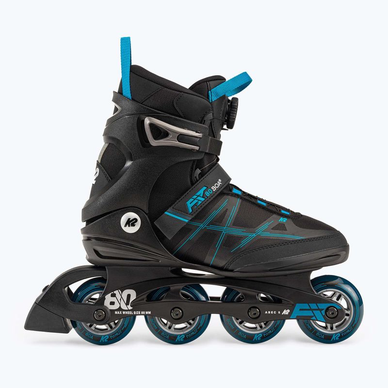 Мъжки ролкови кънки K2 F.I.T. 80 Pro black/blue 2