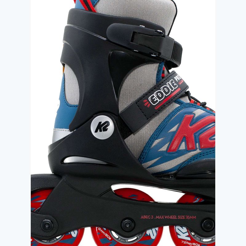 Детски ролери K2 Eddie Pro gray/blue 3