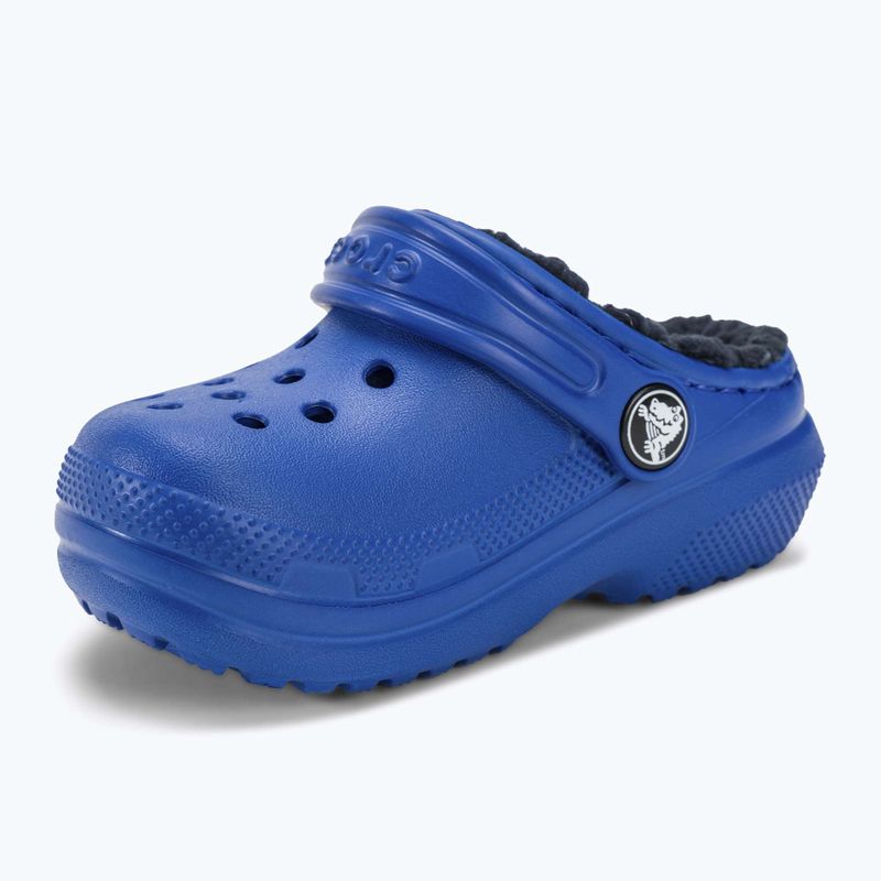 Детски чехли Crocs Classic Lined blue bolt 8