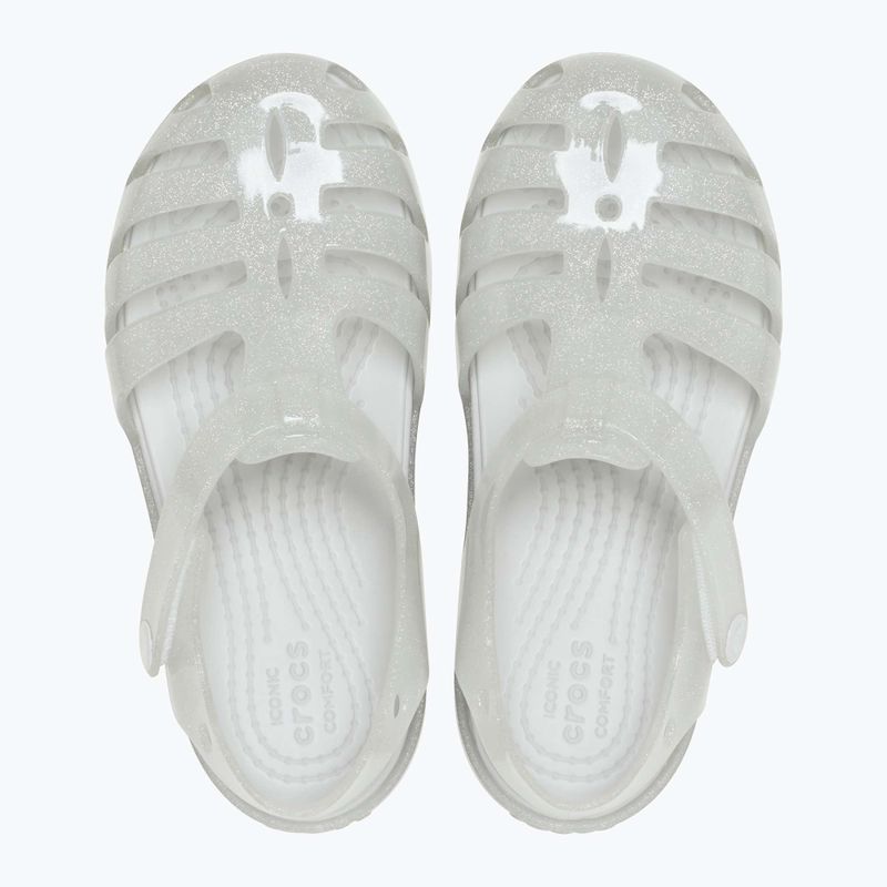 Детски сандали Crocs Isabella Glitter silver glitter 8