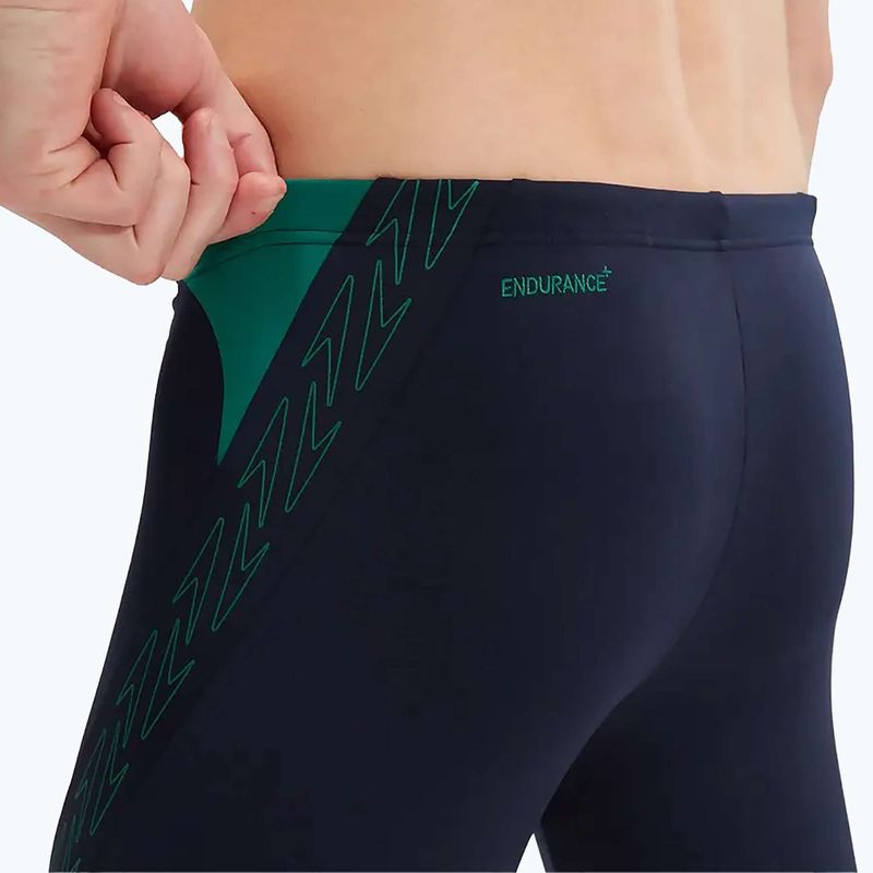 Мъжки бански Speedo Hyper Boom Splice, тъмнозелен/синьо 5