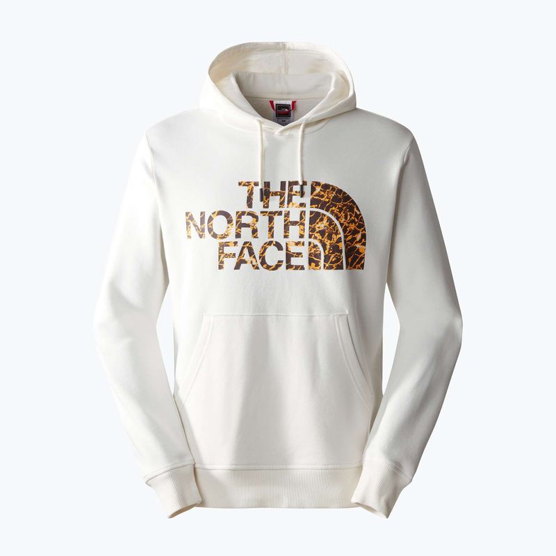 Мъжки суитшърт The North Face Standard gardenia white/coal brown water distortion print 4