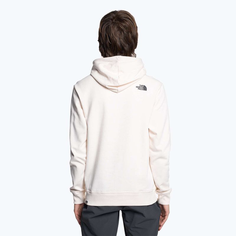 Мъжки суитшърт The North Face Standard gardenia white/coal brown water distortion print 2