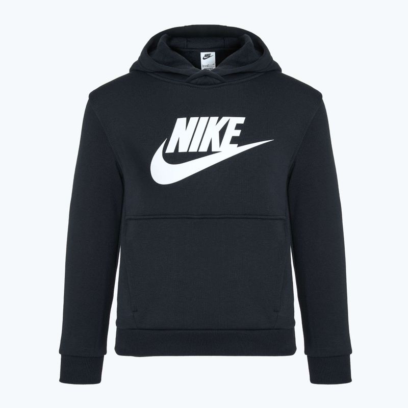 Детски Nike Club Fleece Hoodie черен/бял 8