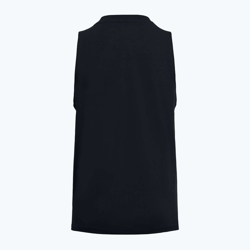 Дамски тренировъчен потник Under Armour Rival Muscle Tank black/white 2