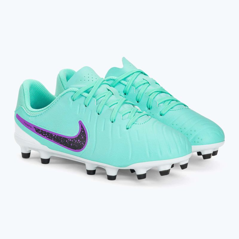Детски футболни обувки Nike Jr Legend 10 Academy FG/MG hyper turquoise/fuchsia dream/black 4
